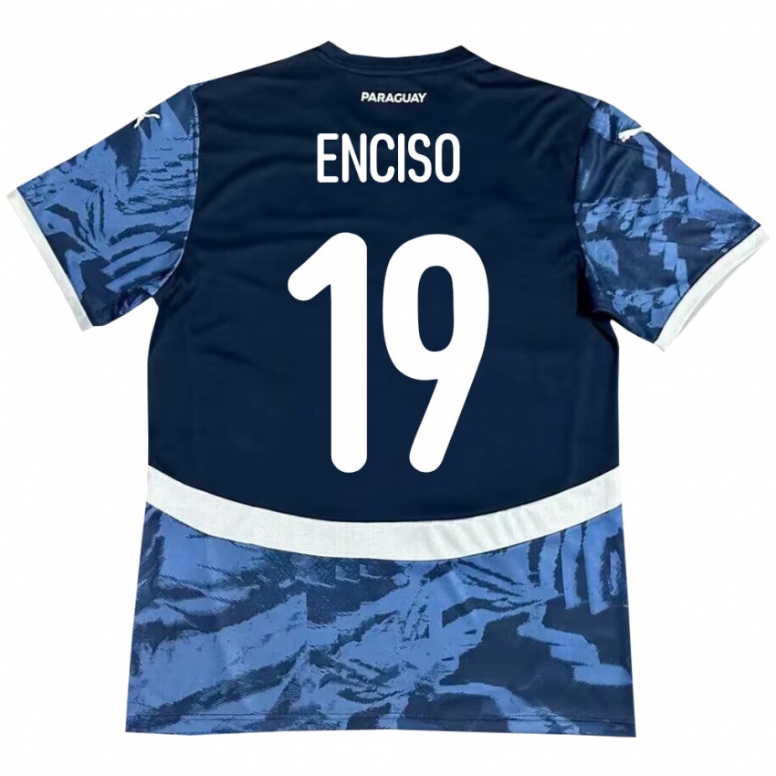 Niño Camiseta Paraguay Julio Enciso #19 Azul 2ª Equipación 24-26 La Camisa México