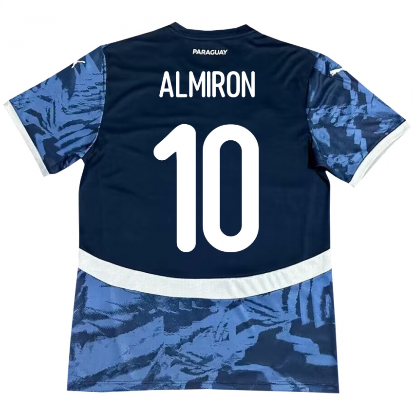 Niño Camiseta Paraguay Miguel Almirón #10 Azul 2ª Equipación 24-26 La Camisa México