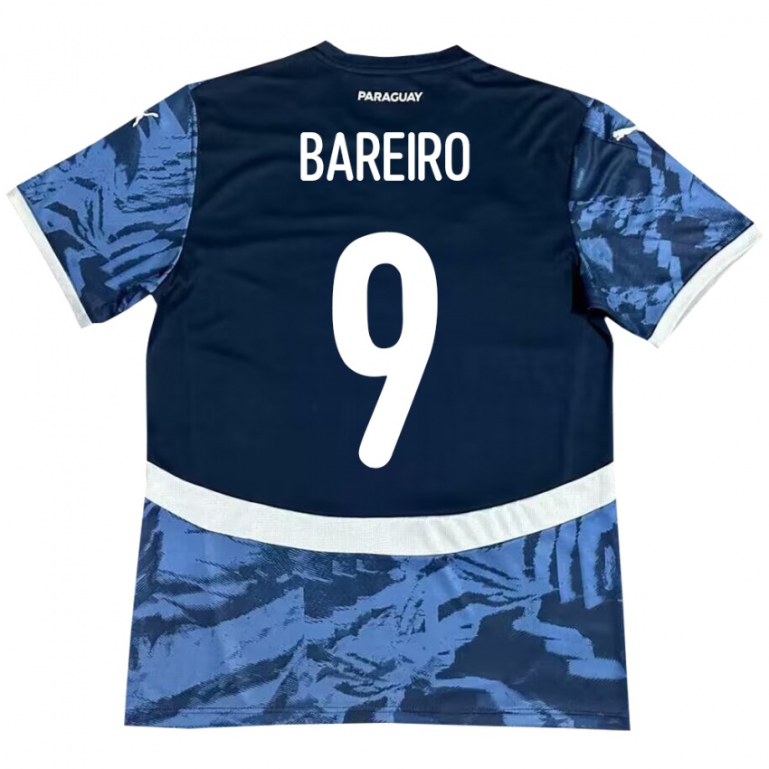 Niño Camiseta Paraguay Adam Bareiro #9 Azul 2ª Equipación 24-26 La Camisa México