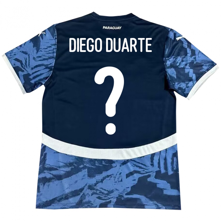 Niño Camiseta Paraguay Diego Duarte #0 Azul 2ª Equipación 24-26 La Camisa México