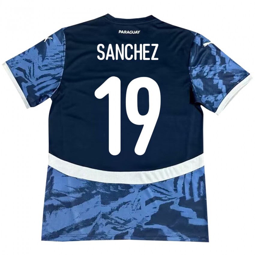 Niño Camiseta Paraguay Juan Sánchez #19 Azul 2ª Equipación 24-26 La Camisa México