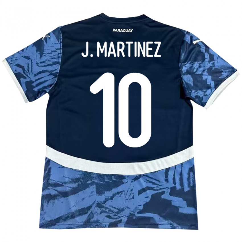 Niño Camiseta Paraguay Jessica Martínez #10 Azul 2ª Equipación 24-26 La Camisa México