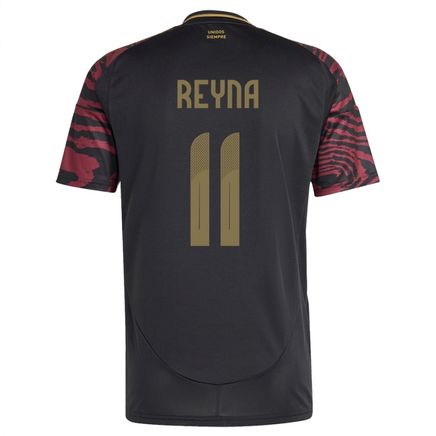 Niño Camiseta Perú Bryan Reyna #11 Negro 2ª Equipación 24-26 La Camisa México