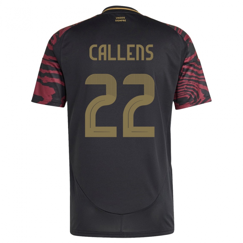 Niño Camiseta Perú Alexander Callens #22 Negro 2ª Equipación 24-26 La Camisa México