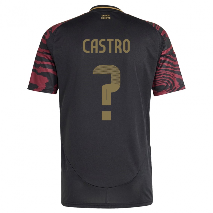 Niño Camiseta Perú Maxloren Castro #0 Negro 2ª Equipación 24-26 La Camisa México