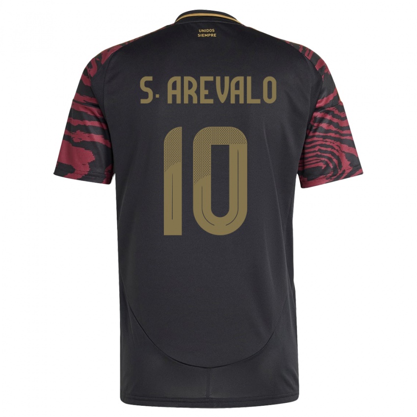 Niño Camiseta Perú Sandra Arévalo #10 Negro 2ª Equipación 24-26 La Camisa México