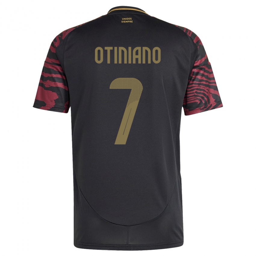 Niño Camiseta Perú Steffani Otiniano #7 Negro 2ª Equipación 24-26 La Camisa México