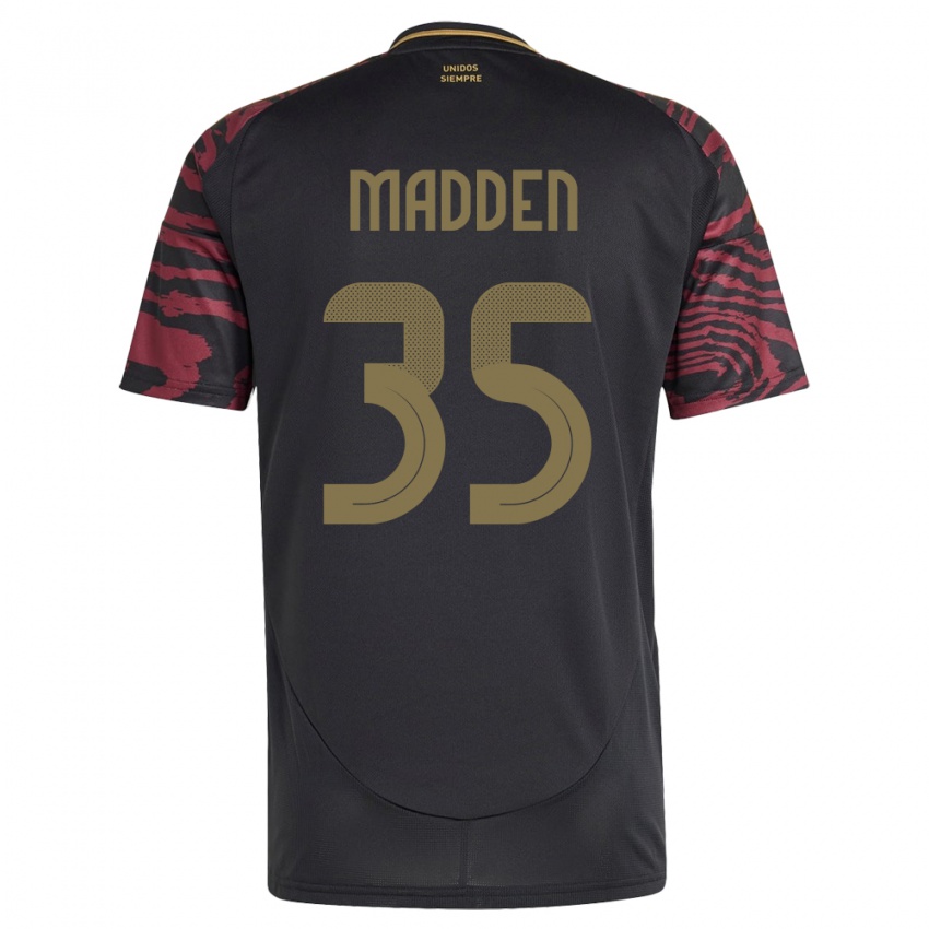 Niño Camiseta Perú Savannah Madden #35 Negro 2ª Equipación 24-26 La Camisa México