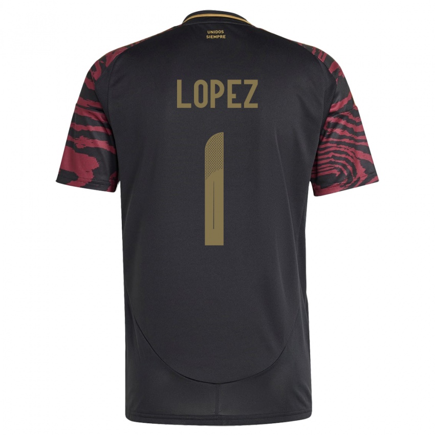 Niño Camiseta Perú Karla Lopez #1 Negro 2ª Equipación 24-26 La Camisa México