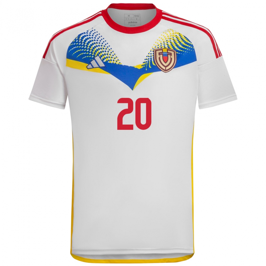 Niño Camiseta Venezuela Rómulo Otero #20 Blanco 2ª Equipación 24-26 La Camisa México