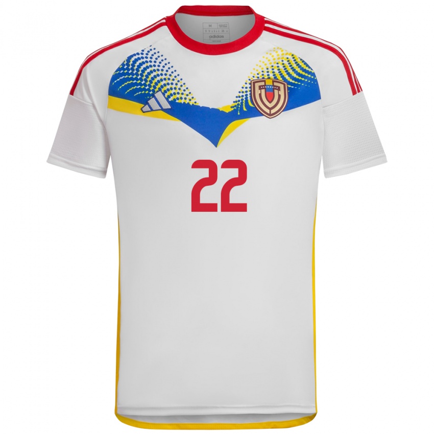 Niño Camiseta Venezuela Lewuis Peña #22 Blanco 2ª Equipación 24-26 La Camisa México