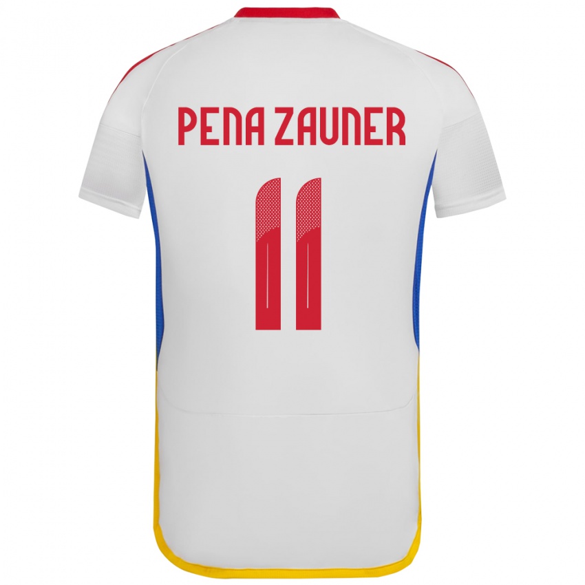 Niño Camiseta Venezuela Enrique Peña Zauner #11 Blanco 2ª Equipación 24-26 La Camisa México