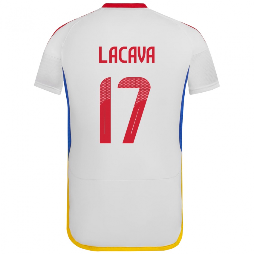 Niño Camiseta Venezuela Matías Lacava #17 Blanco 2ª Equipación 24-26 La Camisa México