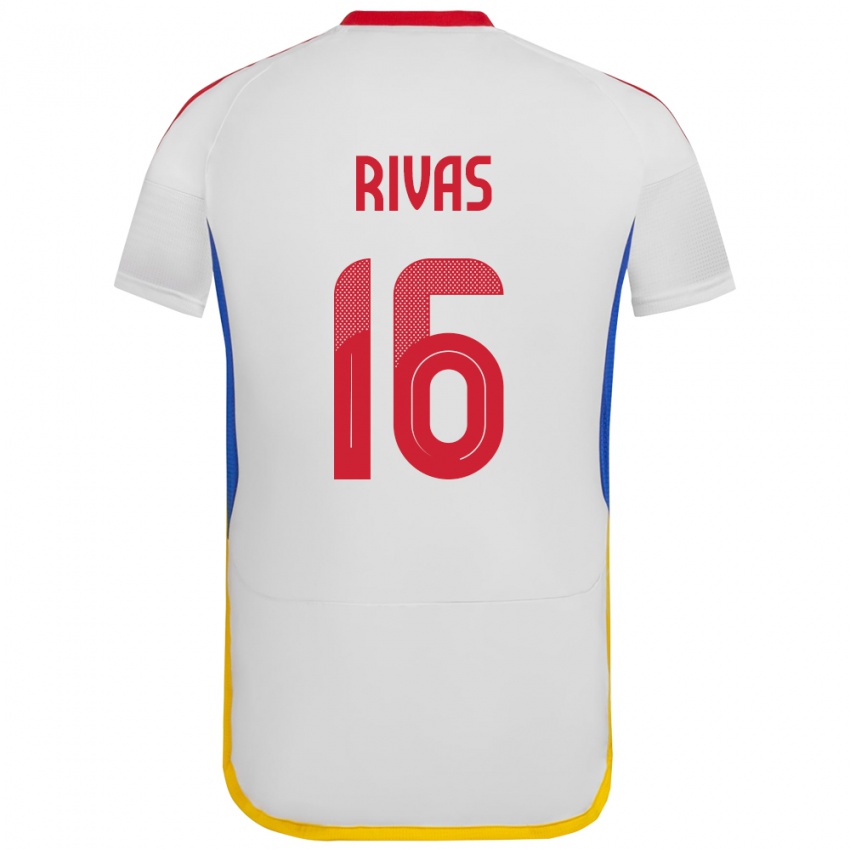 Niño Camiseta Venezuela Renne Rivas #16 Blanco 2ª Equipación 24-26 La Camisa México