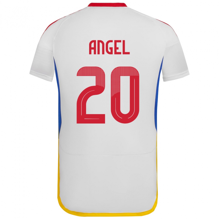 Niño Camiseta Venezuela Wilker Ángel #20 Blanco 2ª Equipación 24-26 La Camisa México