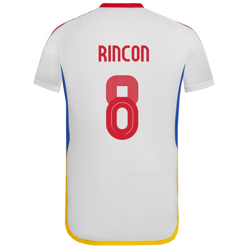 Niño Camiseta Venezuela Tomás Rincón #8 Blanco 2ª Equipación 24-26 La Camisa México
