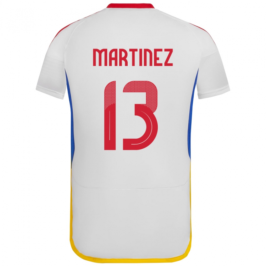 Niño Camiseta Venezuela José Martínez #13 Blanco 2ª Equipación 24-26 La Camisa México