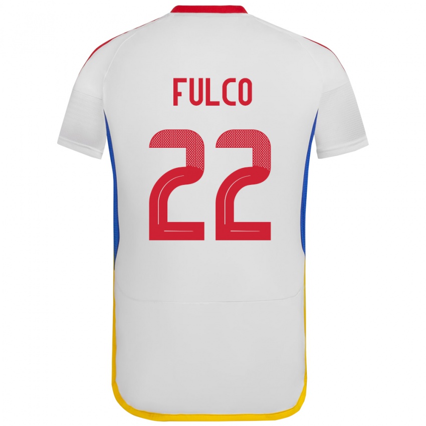 Niño Camiseta Venezuela Pedro Fulco #22 Blanco 2ª Equipación 24-26 La Camisa México