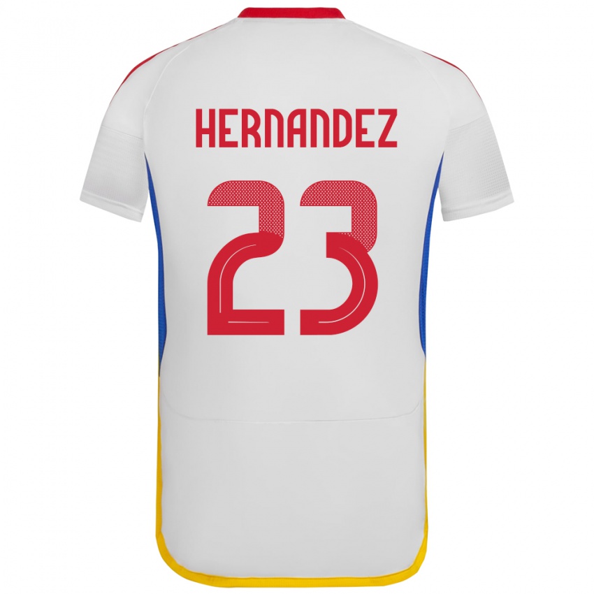 Niño Camiseta Venezuela Luifer Hernández #23 Blanco 2ª Equipación 24-26 La Camisa México