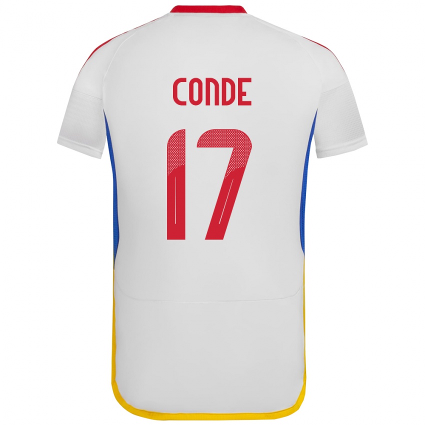 Niño Camiseta Venezuela Óscar Conde #17 Blanco 2ª Equipación 24-26 La Camisa México