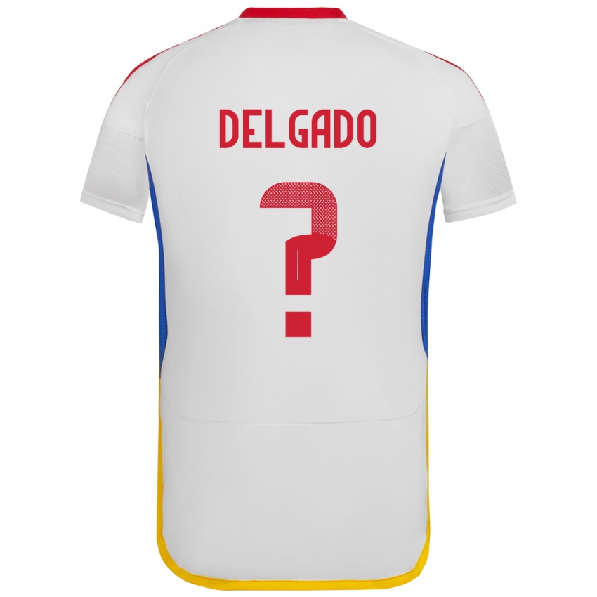 Niño Camiseta Venezuela Álex Delgado #0 Blanco 2ª Equipación 24-26 La Camisa México