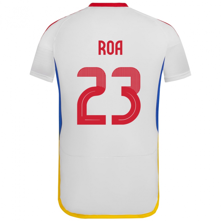 Niño Camiseta Venezuela Keiber Roa #23 Blanco 2ª Equipación 24-26 La Camisa México