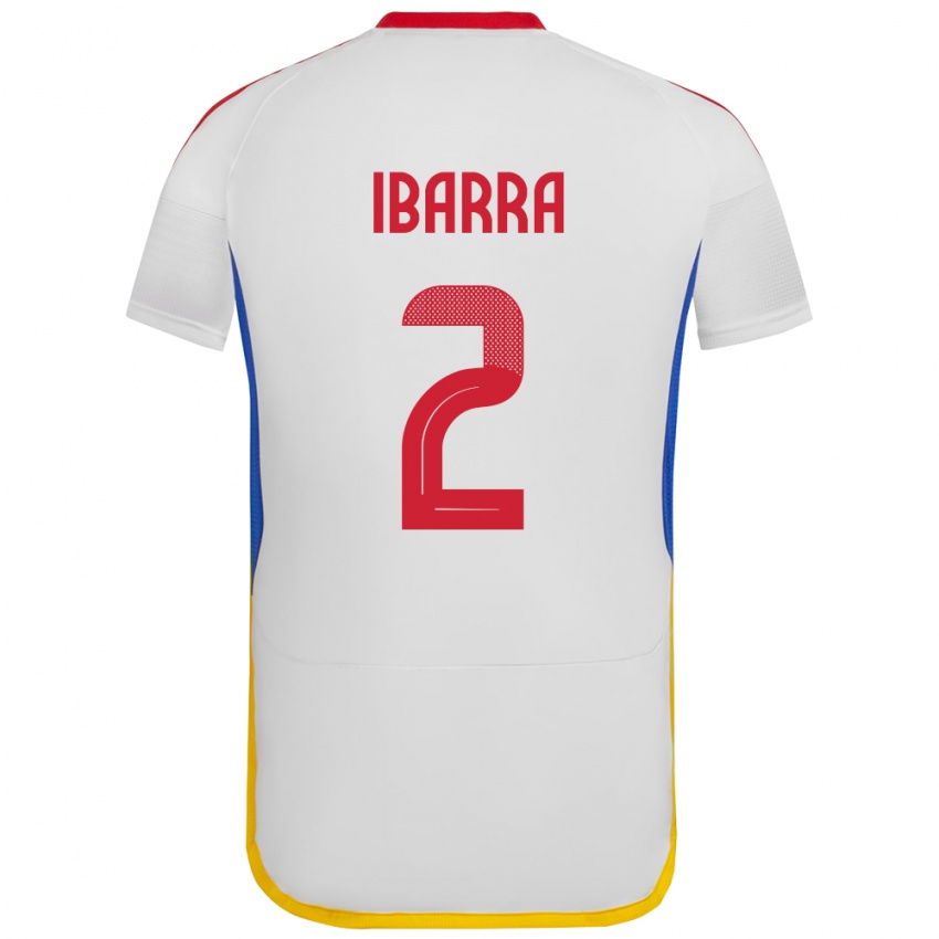 Niño Camiseta Venezuela Pablo Ibarra #2 Blanco 2ª Equipación 24-26 La Camisa México