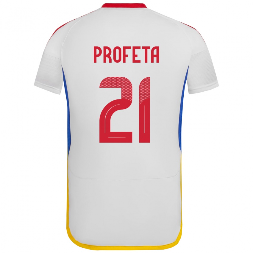 Niño Camiseta Venezuela Nicola Profeta #21 Blanco 2ª Equipación 24-26 La Camisa México