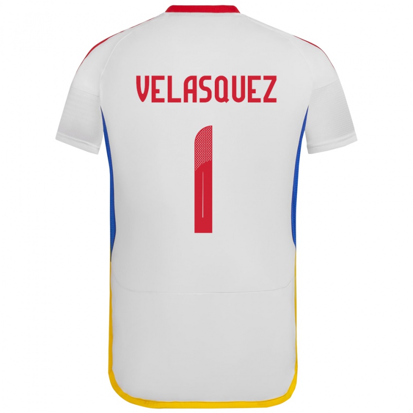 Niño Camiseta Venezuela Yessica Velásquez #1 Blanco 2ª Equipación 24-26 La Camisa México