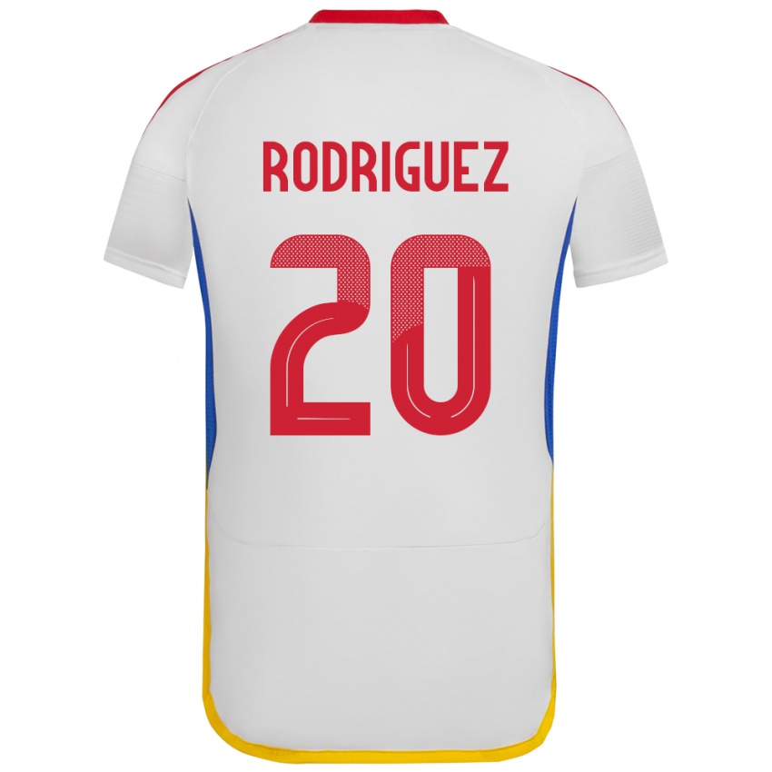 Niño Camiseta Venezuela Dayana Rodríguez #20 Blanco 2ª Equipación 24-26 La Camisa México