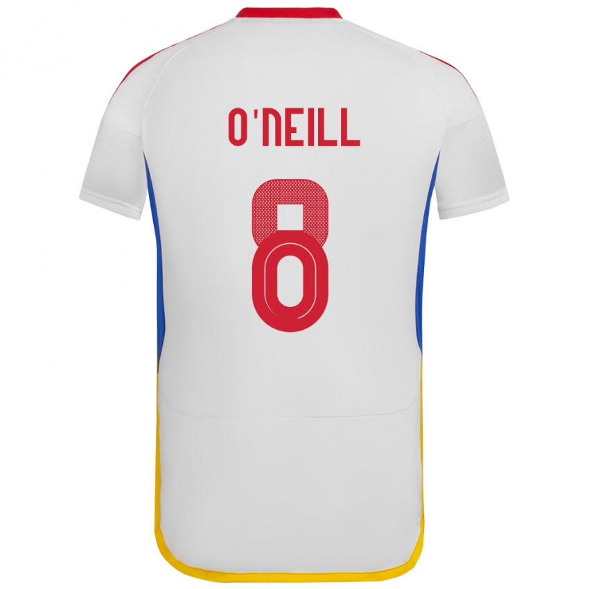 Niño Camiseta Venezuela Sonia O'neill #8 Blanco 2ª Equipación 24-26 La Camisa México