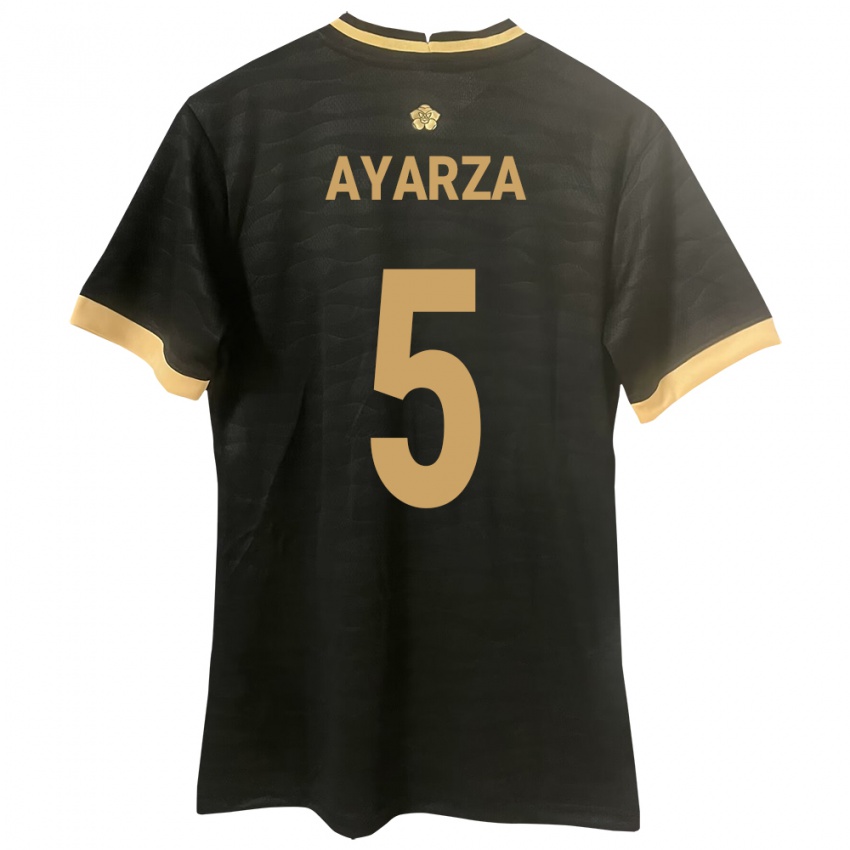 Niño Camiseta Panamá Abdiel Ayarza #5 Negro 2ª Equipación 24-26 La Camisa México