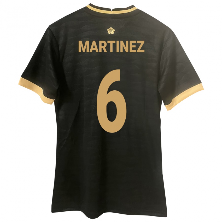 Niño Camiseta Panamá Christian Martínez #6 Negro 2ª Equipación 24-26 La Camisa México