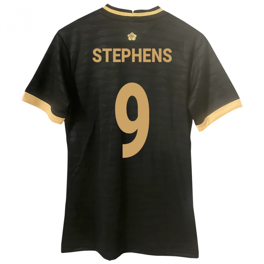 Niño Camiseta Panamá Alfredo Stephens #9 Negro 2ª Equipación 24-26 La Camisa México