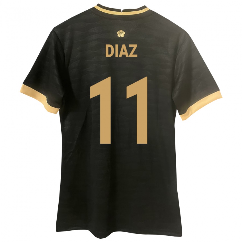 Niño Camiseta Panamá Ismael Díaz #11 Negro 2ª Equipación 24-26 La Camisa México