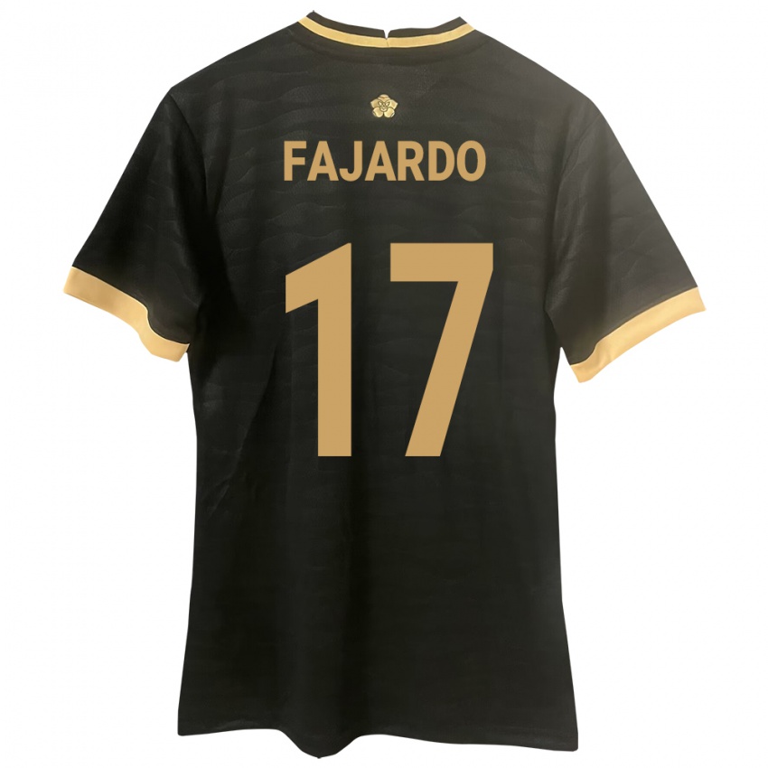 Niño Camiseta Panamá José Fajardo #17 Negro 2ª Equipación 24-26 La Camisa México