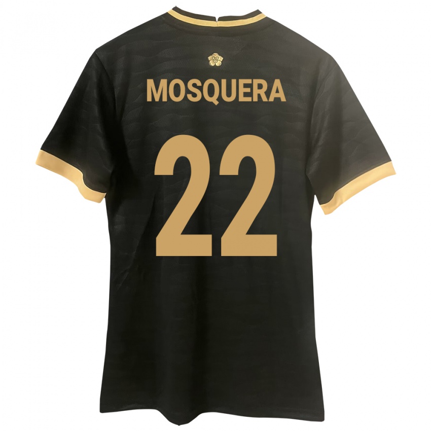 Niño Camiseta Panamá Orlando Mosquera #22 Negro 2ª Equipación 24-26 La Camisa México