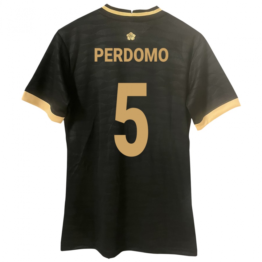 Niño Camiseta Panamá Reyniel Perdomo #5 Negro 2ª Equipación 24-26 La Camisa México