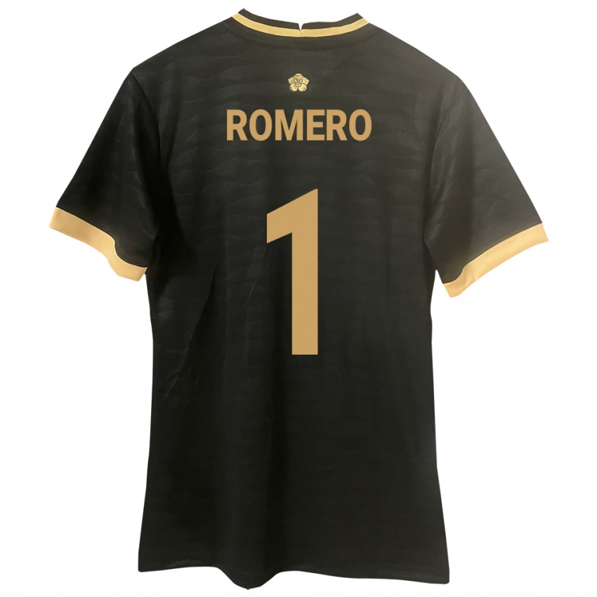 Niño Camiseta Panamá Manuel Romero #1 Negro 2ª Equipación 24-26 La Camisa México