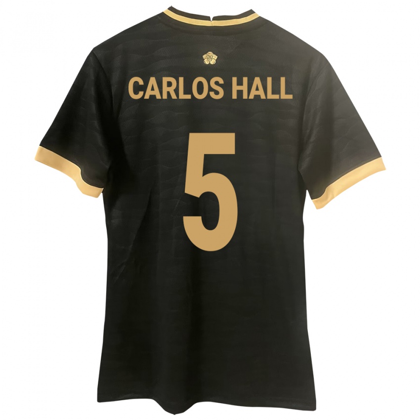 Niño Camiseta Panamá Juan Carlos Hall #5 Negro 2ª Equipación 24-26 La Camisa México