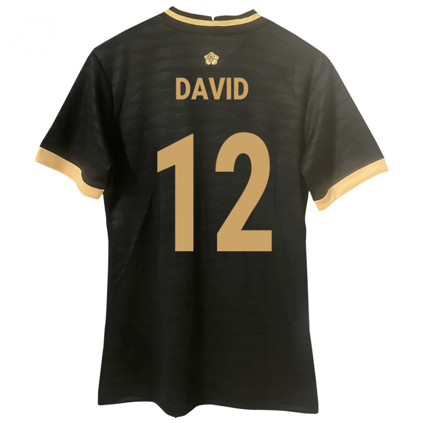 Niño Camiseta Panamá Said David #12 Negro 2ª Equipación 24-26 La Camisa México