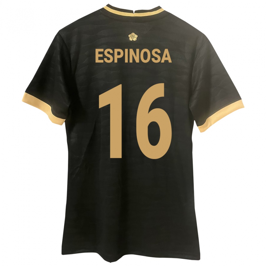 Niño Camiseta Panamá Rebeca Espinosa #16 Negro 2ª Equipación 24-26 La Camisa México