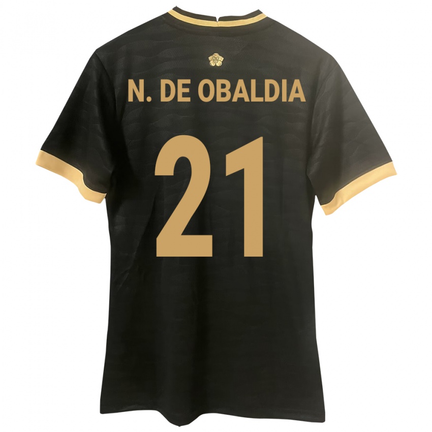 Niño Camiseta Panamá Nicole De Obaldía #21 Negro 2ª Equipación 24-26 La Camisa México