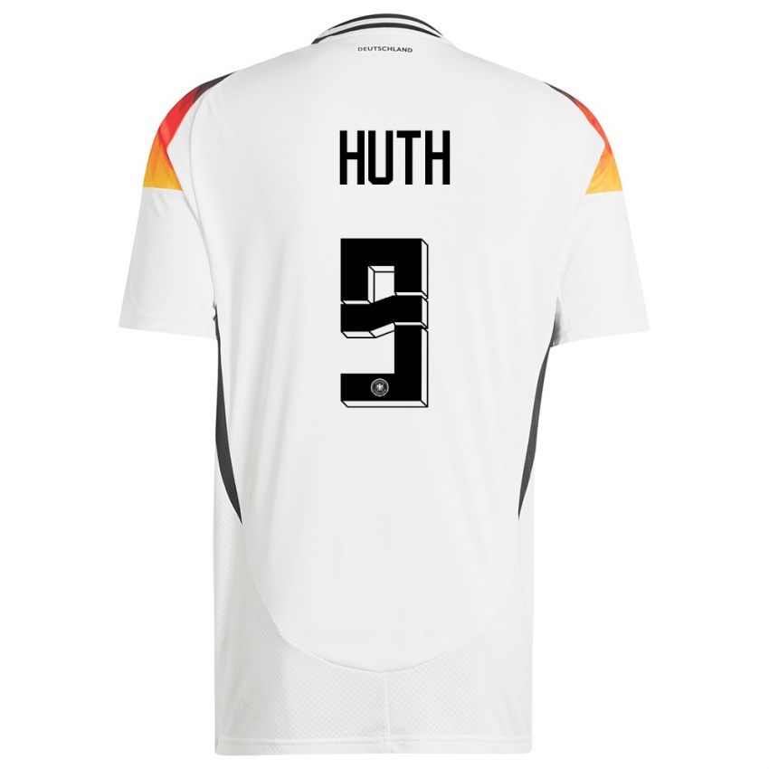 Hombre Camiseta Alemania Svenja Huth #9 Blanco 1ª Equipación 24-26 La Camisa México