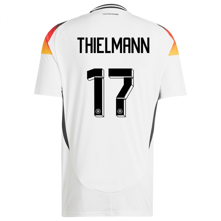 Hombre Camiseta Alemania Jan Thielmann #17 Blanco 1ª Equipación 24-26 La Camisa México