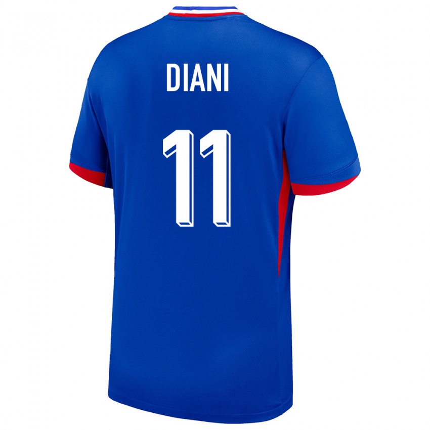 Hombre Camiseta Francia Kadidiatou Diani #11 Azul 1ª Equipación 24-26 La Camisa México