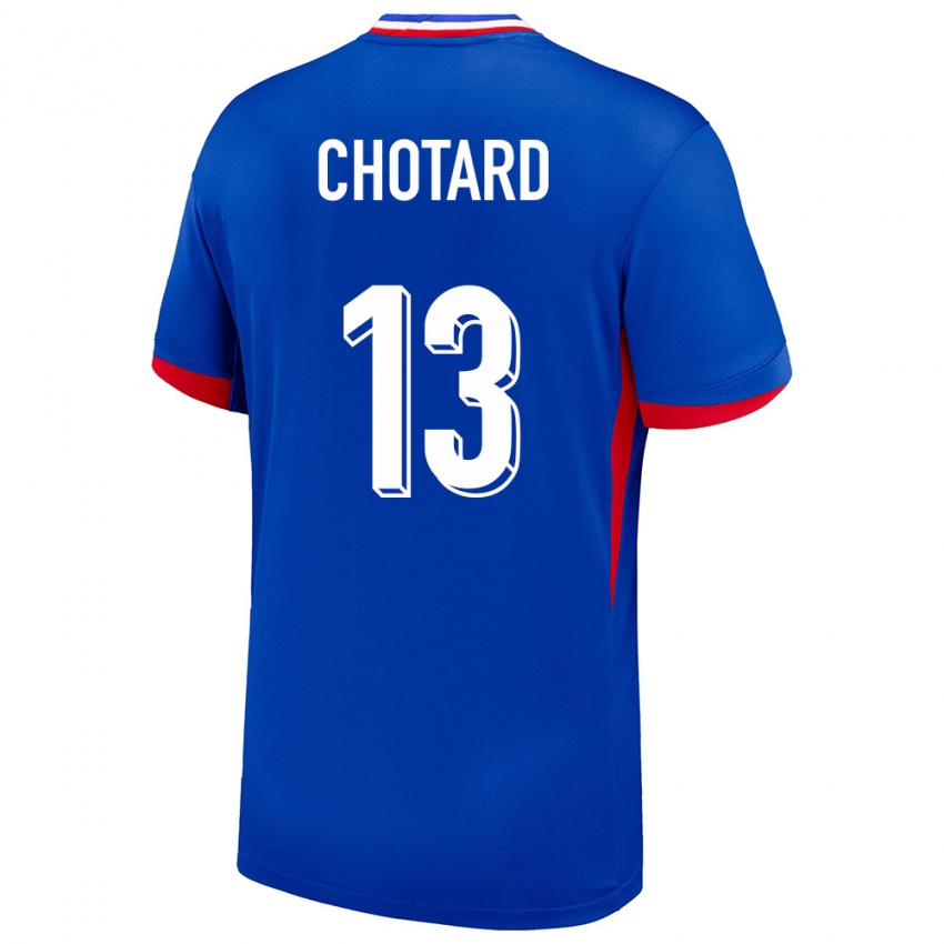 Hombre Camiseta Francia Joris Chotard #13 Azul 1ª Equipación 24-26 La Camisa México