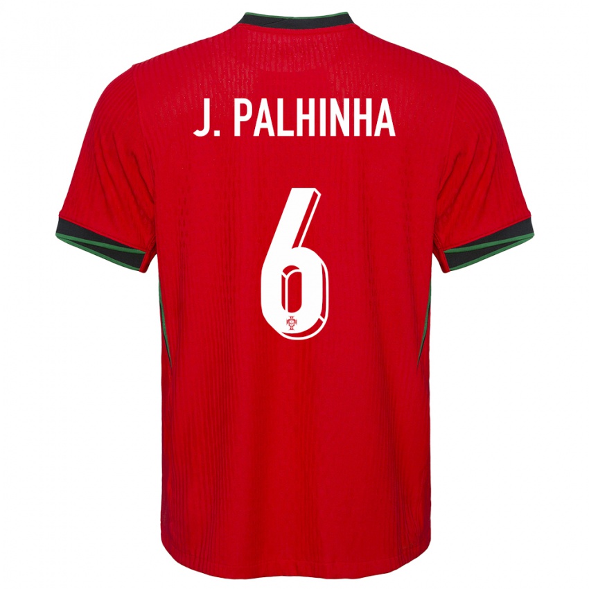 Hombre Camiseta Portugal Joao Palhinha #6 Rojo 1ª Equipación 24-26 La Camisa México