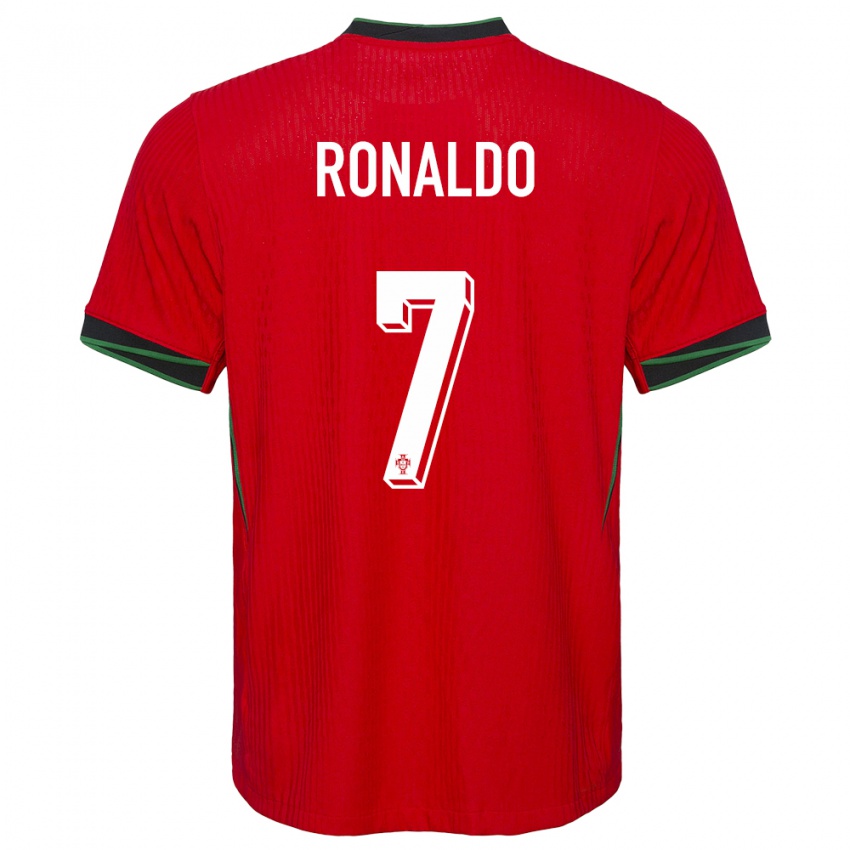 Hombre Camiseta Portugal Cristiano Ronaldo #7 Rojo 1ª Equipación 24-26 La Camisa México