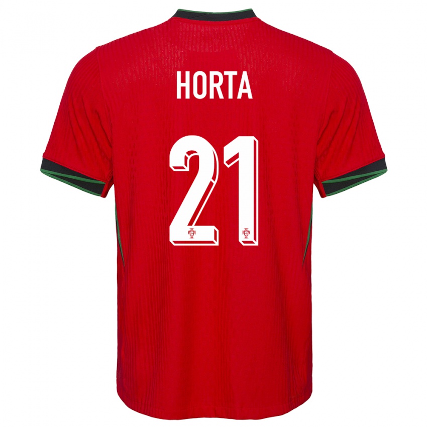 Hombre Camiseta Portugal Ricardo Horta #21 Rojo 1ª Equipación 24-26 La Camisa México